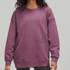 GRAPHIC LOGO perfectly oversized crew